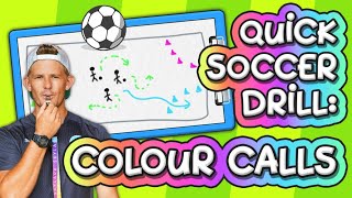 Quick soccer drills: Colour calls (for ages 5-12) ⚽️