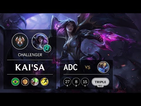 Kai'Sa ADC vs Ezreal - BR Challenger Patch 9.21