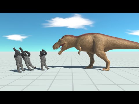 TREX vs 3x EVERY UNIT - Animal Revolt Battle Simulator