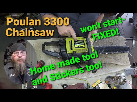 Poulan 3300 Chainsaw Won't Start-Fixed!