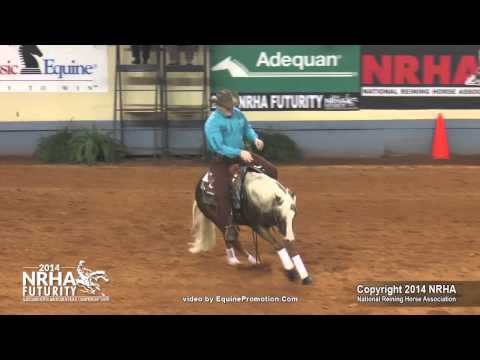 ARC Gunnabeabigstar ridden by Jordan Larson - 2014 NRHA Futurity(Open Finals)