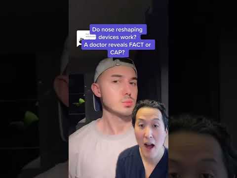 Do Nose Reshaping Devices Work? FACT or CAP? #shorts #nosereshaping