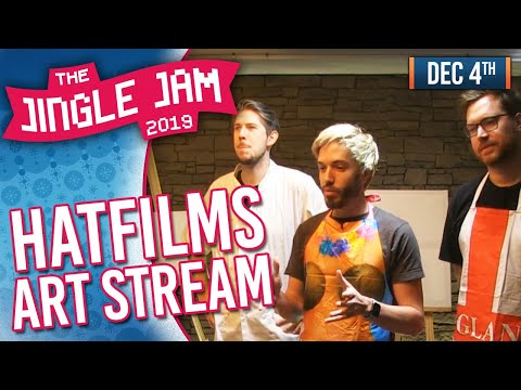 JINGLE JAM 2019 DAY 4 - HAT FILMS & BOUPHE ART STREAM! - 04/12/19