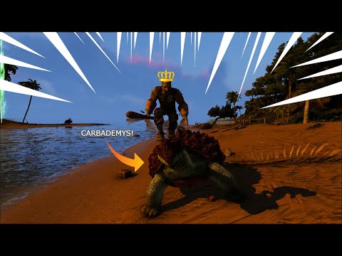 Ark Survival Evolved Beginner STRUGGLES to Tame a Carbonemys!