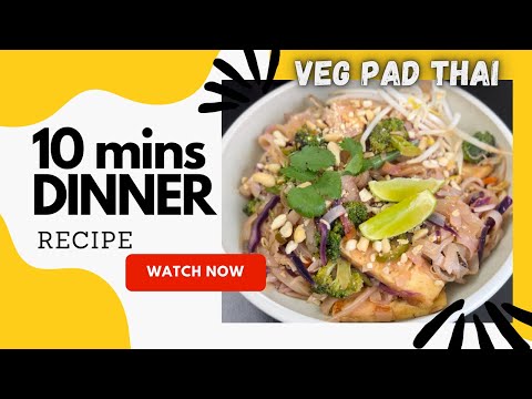 Veg Pad Thai recipe | Quick 10 mins Dinner recipe | Healthy Dinner recipes Sattvik Kitchen