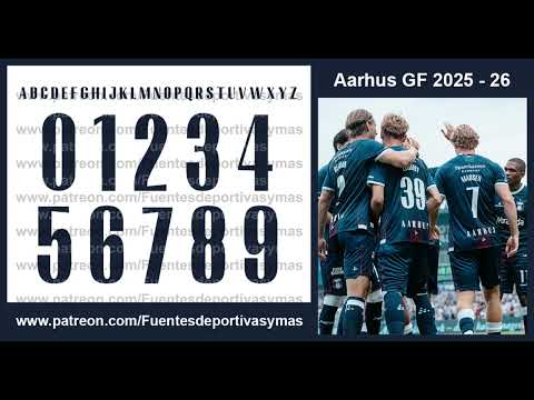 Tipografia Aarhus GF 2025 - 26 Font Aarhus GF 2025 - 26 Fonte Aarhus GF 2025 - 26