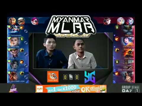 MLBB COVID-19 CHARITY (GAME1) YANGON GALACTICOS VS TEAM SMG