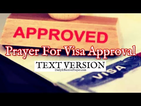 Prayer For Visa Approval (Text Version - No Sound) Video