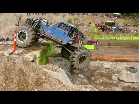Big tires hit the Rock course
