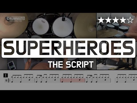 [Lv.14] Superheroes - The Script (★★★★☆) Pop Drum Cover