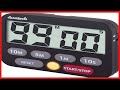 Lavatools KT3 Kitchen Timer & Stopwatch, Large Digits, Loud Alarm, Mute Function, Quick-Set Buttons