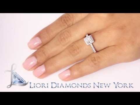 ER-SOLD-065 - 1.51 Carat F-SI1 Princess Cut Vintage Style Natural Diamond Engagement Ring 18k