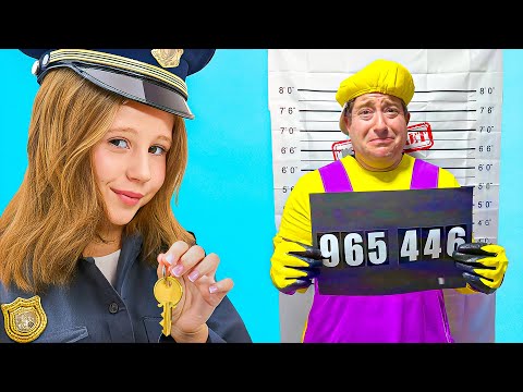 Настя и папа в полицейской погоне