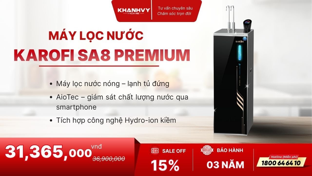 Máy lọc nước Karofi SA8 PREMIUM