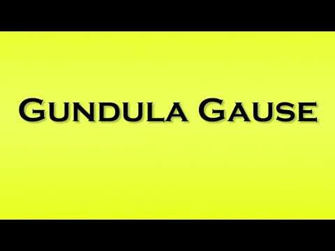 Pronunciation of Gundula Gause
