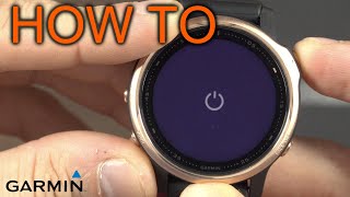 How to Power On and Off Garmin Fenix Watch