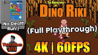The Adventures of Dino Riki | No Death Playthrough | 4K 60FPS | Video Games 101