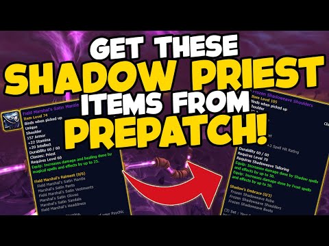 Shadow Priest PvP Gear in TBC Classic Prepatch that lasts until Pre Raid BiS (Prep Guide)