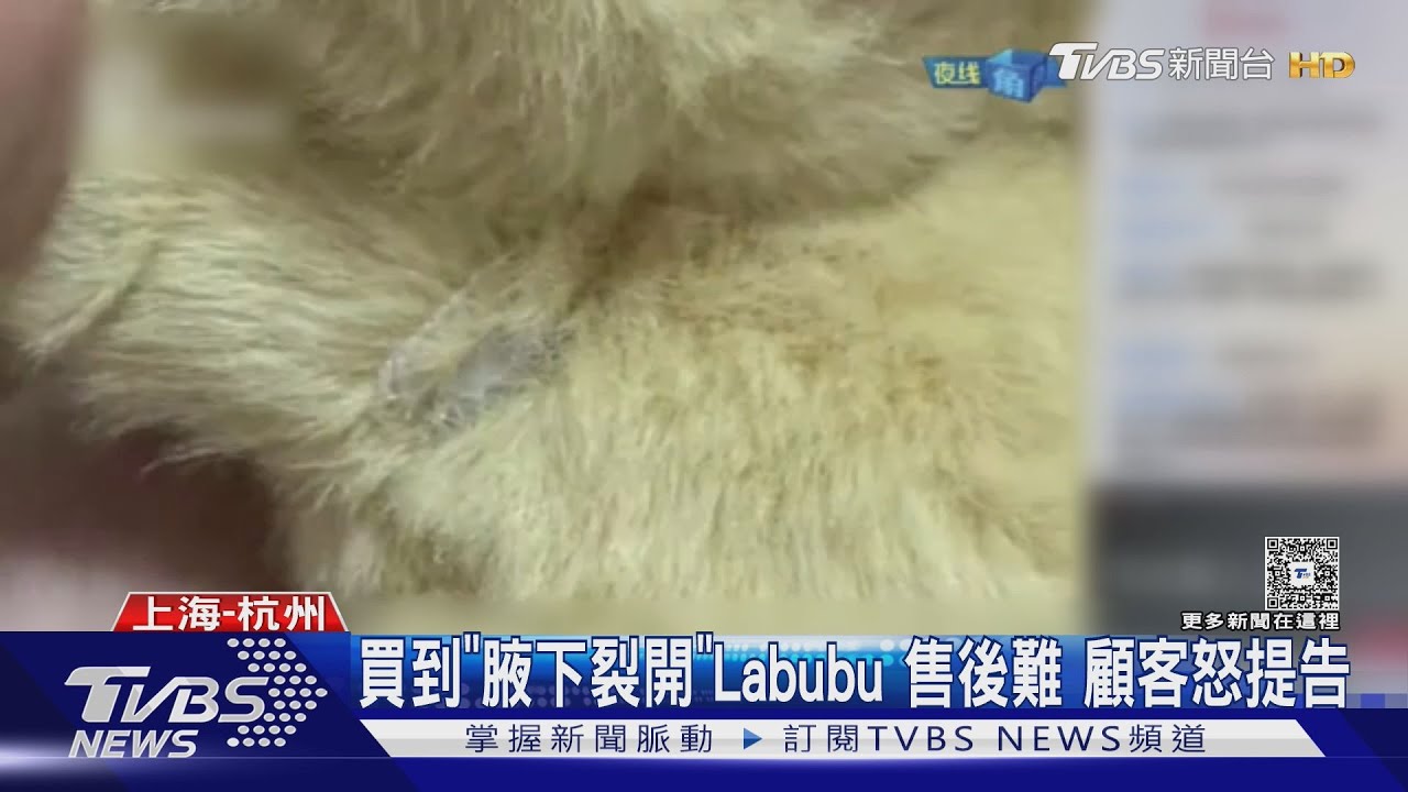 盲盒玩具品質惹爭議!杭州男買Labubu「腋下裂開」 售後流程逼瘋消費者
