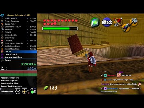 Nimpize Adventure (OoT romhack) 100% Speedrun in 4:13:17