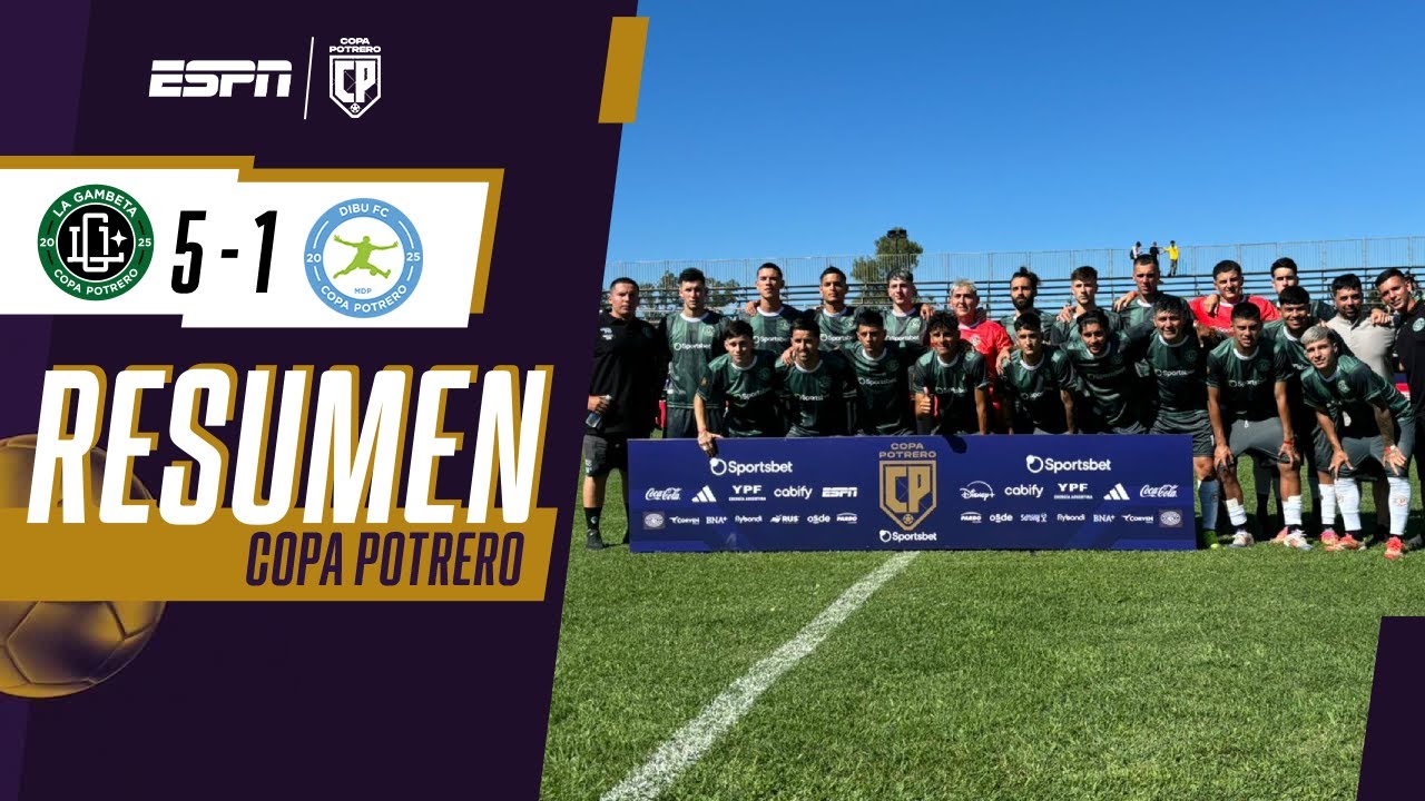 LA GAMBETA NO TUVO PIEDAD Y APLASTÓ A DIBU FC EN EL DEBUT | RESUMEN | COPA POTRERO 2025