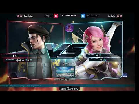 Flynn's Arcade 042 Losers Quarters -  Bbuckets (Dragunov) Vs. Sorioku (Alisa) Tekken 7