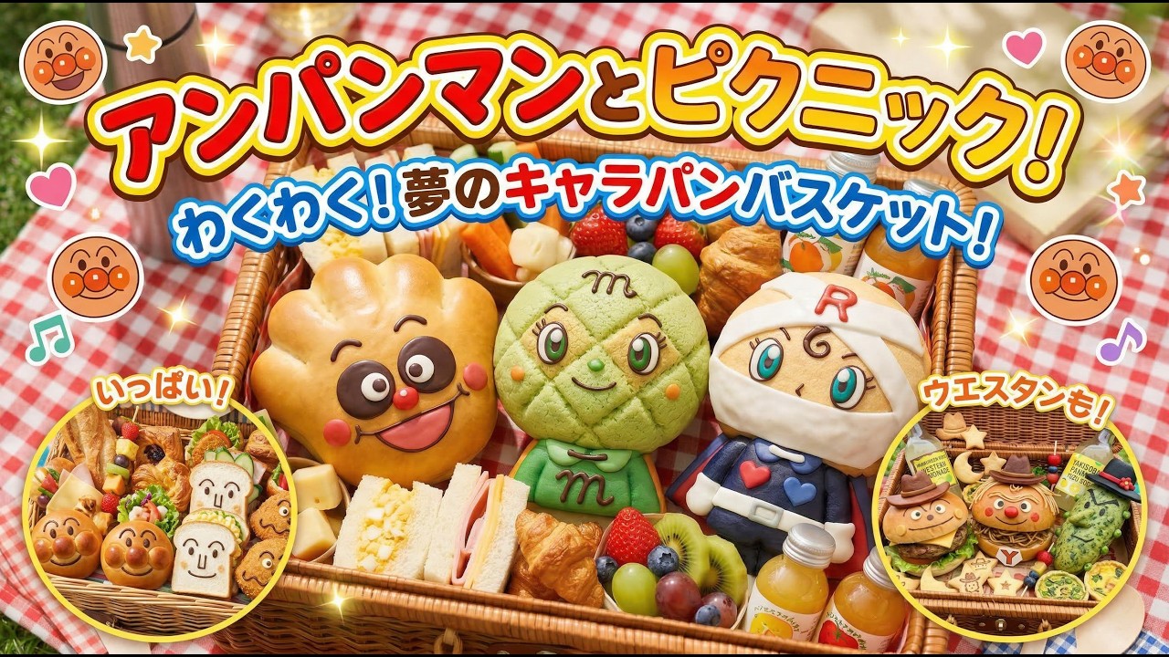 アンパンマンのピクニックバスケット