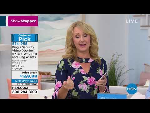 Ring Video Doorbell 2 HD Security with 2Way Talk and 3Ye...