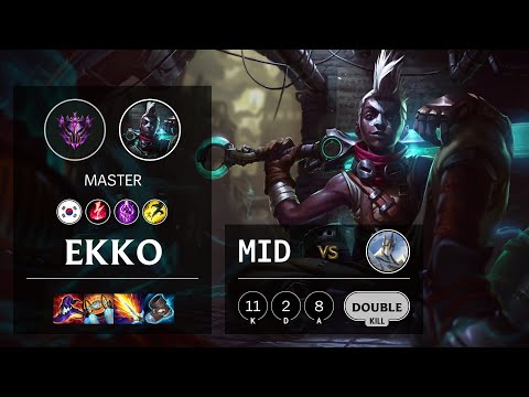 Ekko Mid vs Galio - KR Master Patch 11.1