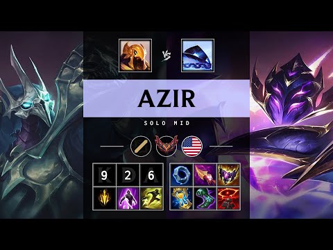 Azir Mid vs Xerath - NA Grandmaster Patch 25.09
