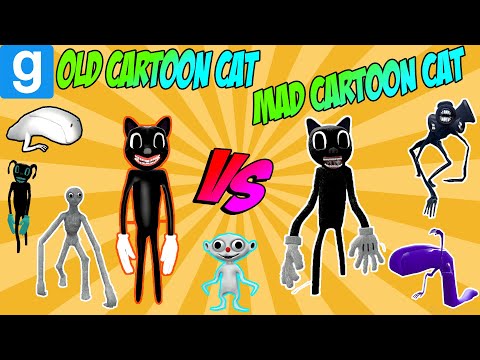 OLD CARTOON CAT vs. MAD CARTOON CAT?! - Garry's Mod Sandbox