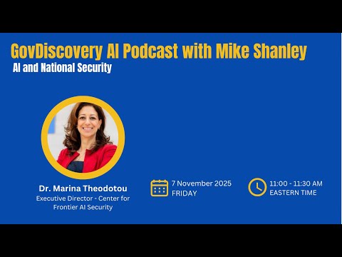 Ep. 68 AI and National Security with Dr. Marina Theodotou