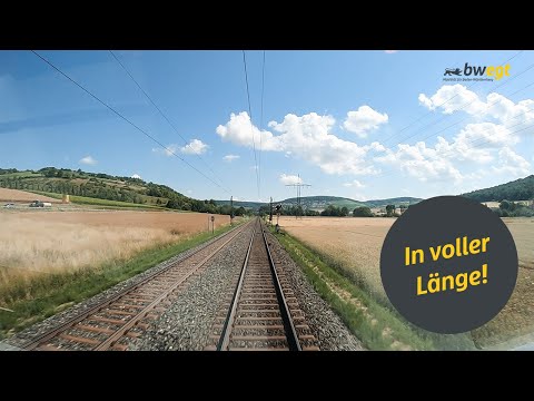 Führerstandsmitfahrt von Stuttgart nach Würzburg mit bwegt