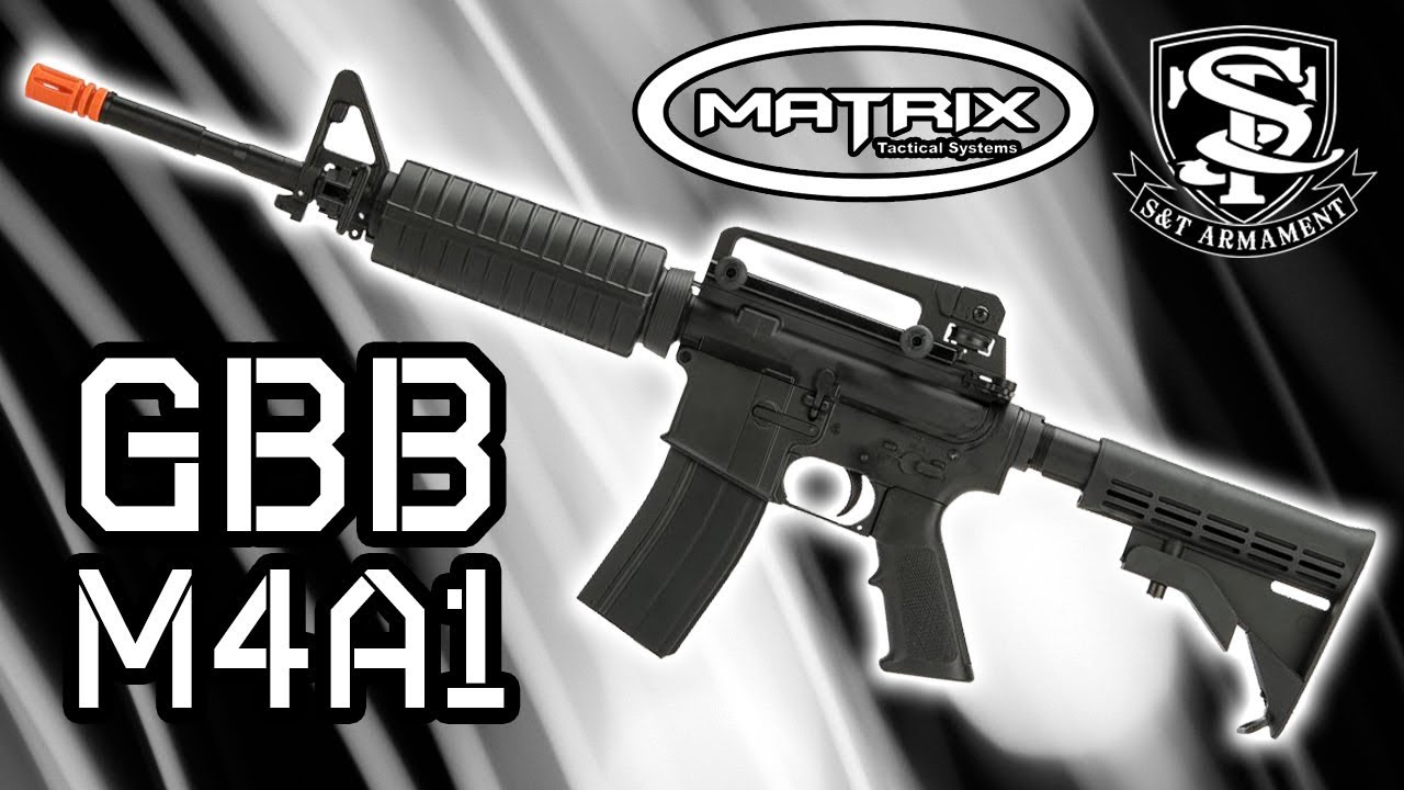 Matrix M4 GBB AR-15 Gas Blowback Airsoft Rifle w/ Reinforced WA