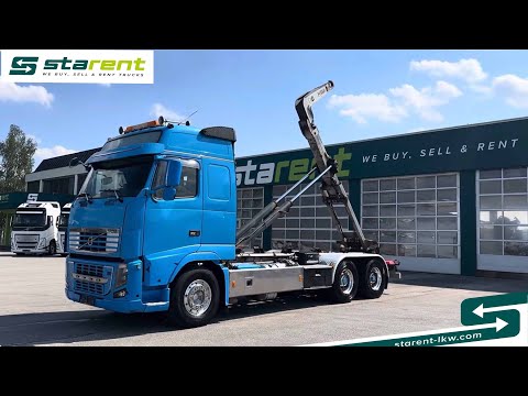 verkauft - VOLVO FH16 750 HIAB-Abrollkipper, Leder, Alufelgen,I-Shift, LKW24024, www.starent-lkw.com