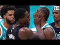 Punches Thrown In Pistons Vs Hornets Scuffle 4 Players Ejected