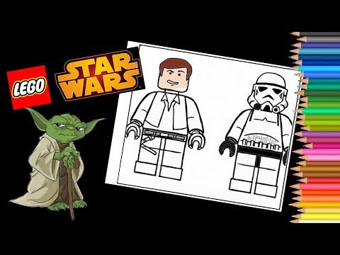 Lego star wars COloring pages stromtroopers - How to draw star wars - Coloriage lego