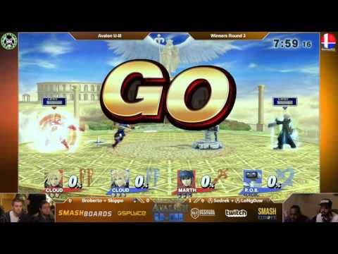 Avalon U-III - Broberto + Skippo Vs. Sodrek + LoNg0uw - Winners Round 3 - Smash 4 Doubles