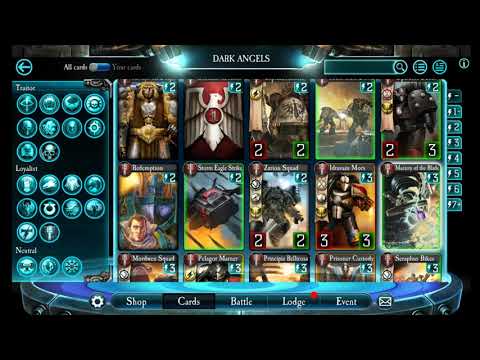 Let's Play Horus Heresy Legions: Dark Angels Cards List First Look