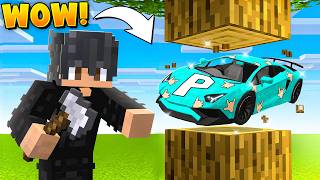 Minecraft But Every DROP is a REAL CAR...