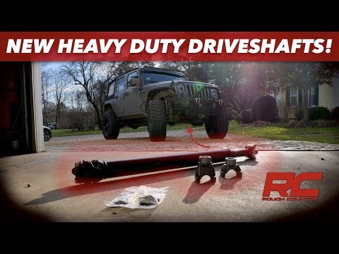 Jeep Wrangler DRIVESHAFT UPGRADE // Rough Country Double Cardan Driveshafts