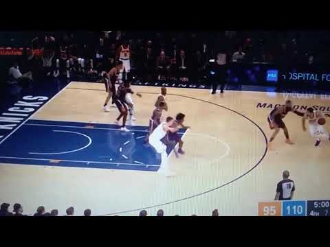 New York Knicks Kristaps Porzingis Ferociously Blocks Phoenix Suns Josh Jackson & Impactful Dunk HL