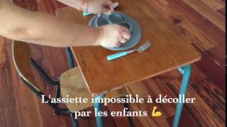 Les assiettes silicone EZPZ quasiment impossible à décoller !
