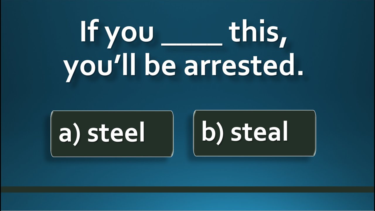Confusing words in English | English Vocabulary Test