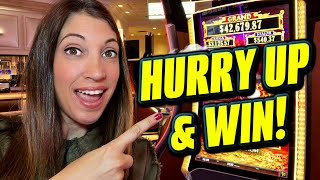I was rushing to get a BIG WIN at the casino before my husband showed up