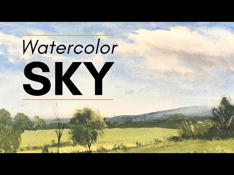 Easy Watercolor Sky tutorial - Step-by-Step