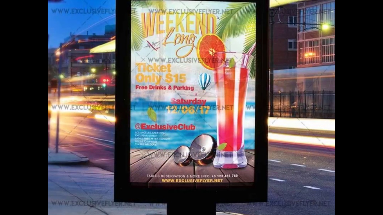 Long Weekend - Premium A5 Flyer Template