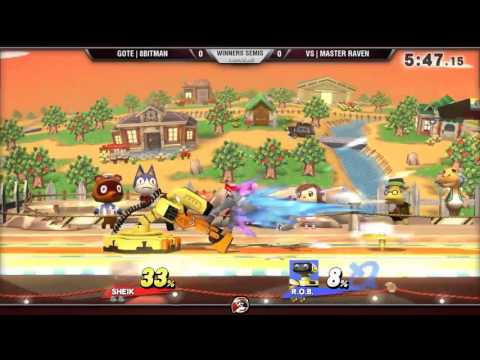 Smash 4 Versus Weekly 11/19/15 - Winners Semis - Master Raven (Sheik) vs 8Bitman (ROB)