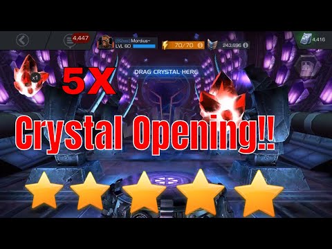 5x Basic 5 Star Crystal Opening! - Mordius