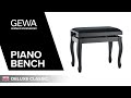 Banco de Piano Gewa Deluxe Classic Nogal Mate thumbnail 11
